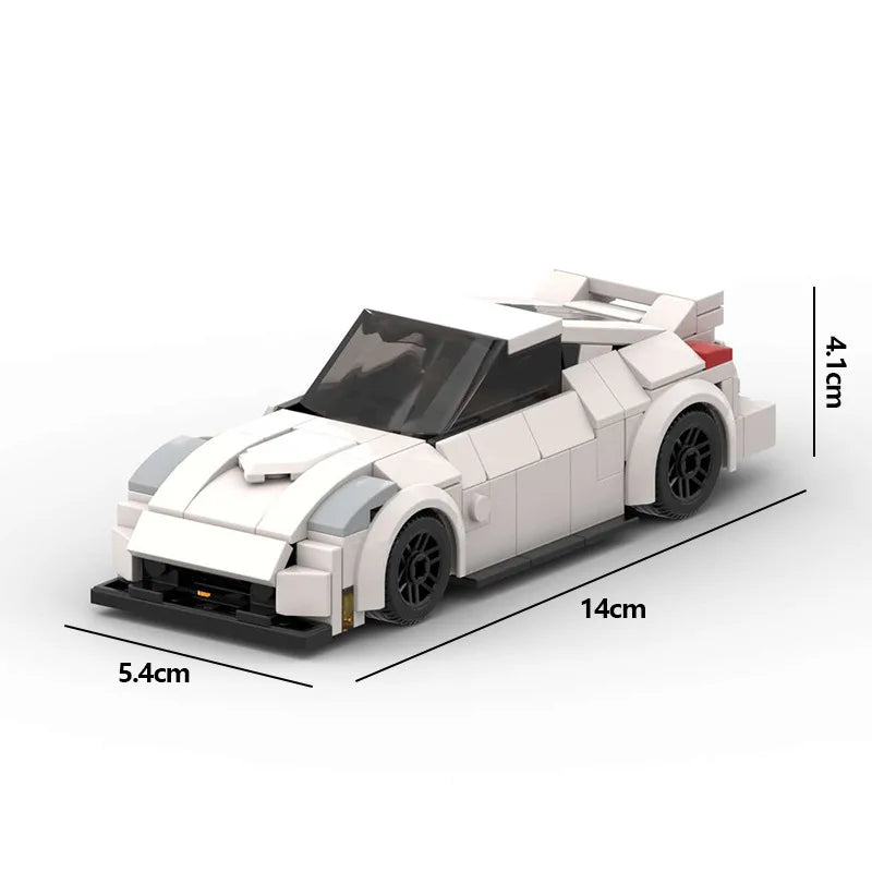 Technical Hot Toys Moc Bricks Adults White 350z Sport Car for Kid Toys Car Building Block Sets