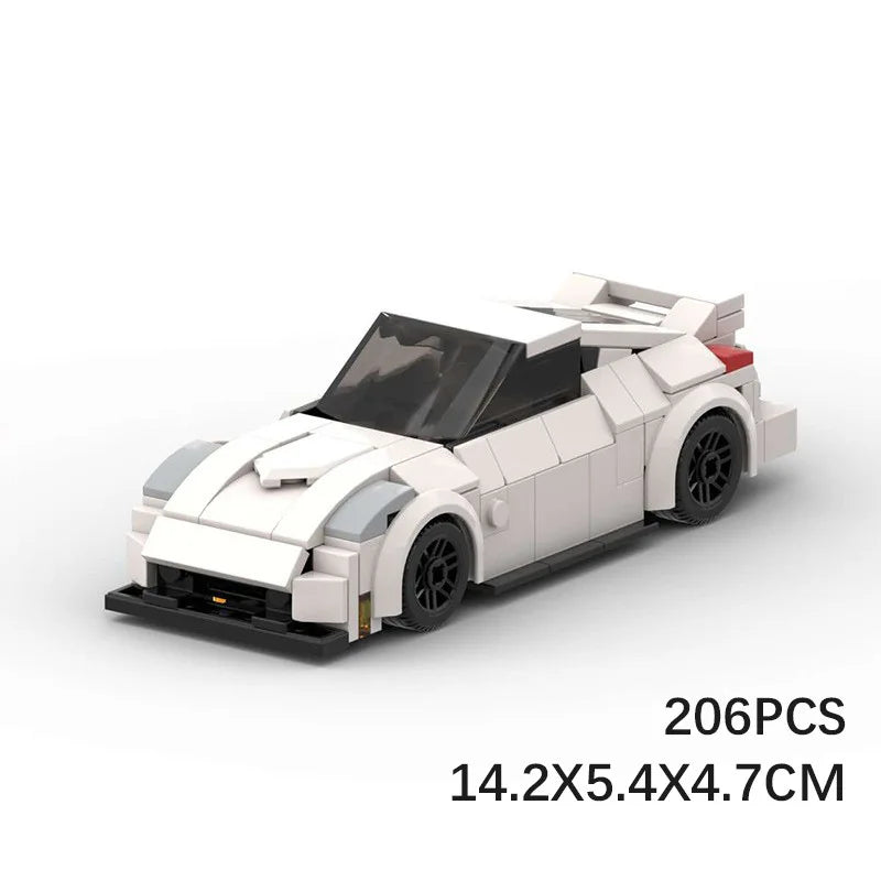 Technical Hot Toys Moc Bricks Adults White 350z Sport Car for Kid Toys Car Building Block Sets
