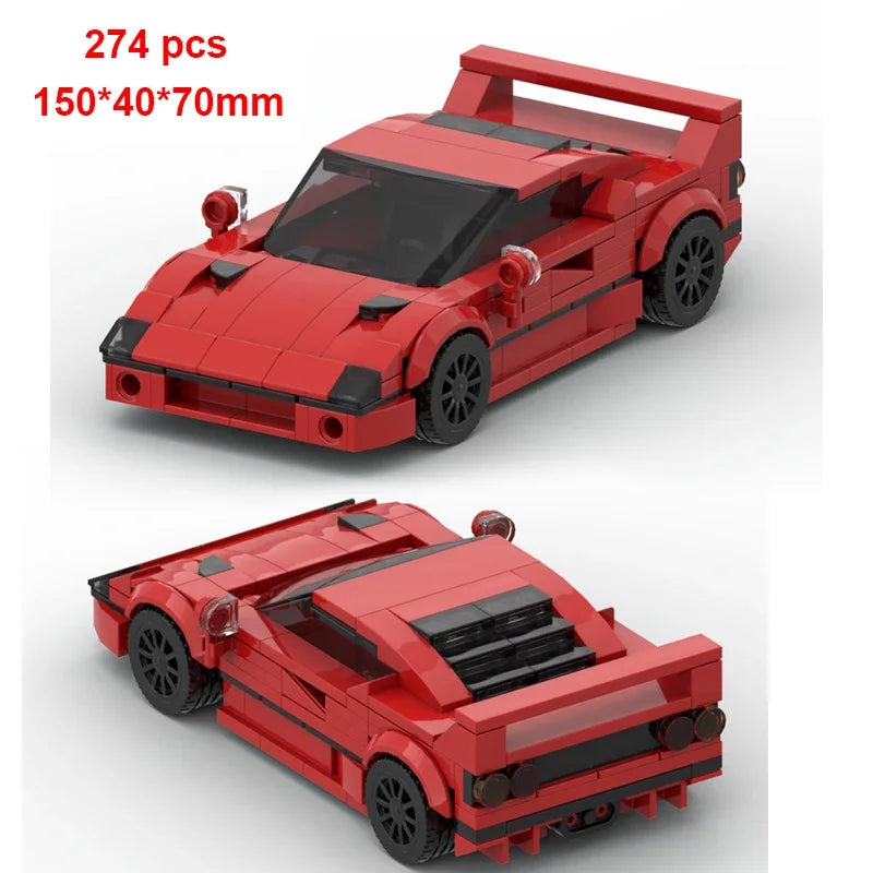 Technical Car City Speed  Racing Car Building Blocks Sports Car Garage Carro Rennau Voiture MOC Creative Vehicle Toys