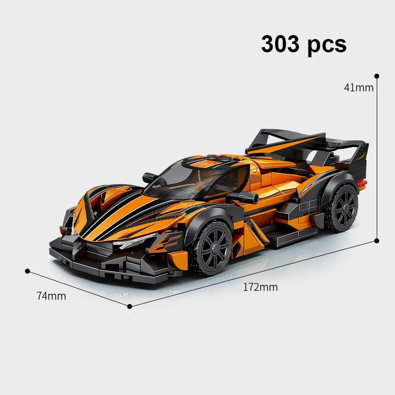 Technical Car City Speed  Racing Car Building Blocks Sports Car Garage Carro Rennau Voiture MOC Creative Vehicle Toys