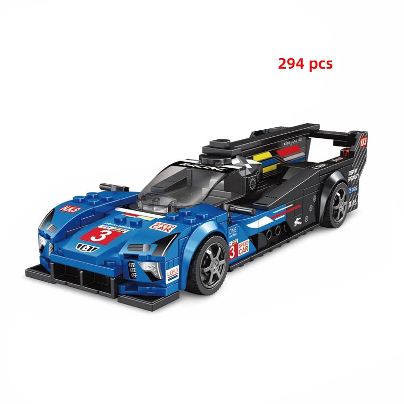 Technical Car City Speed  Racing Car Building Blocks Sports Car Garage Carro Rennau Voiture MOC Creative Vehicle Toys