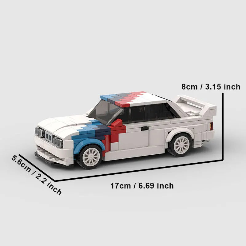 MOC Technical 455pcs E30 racing sports car Vehicle Racer Building Blocks Brick Creative Garage Toys for Boys