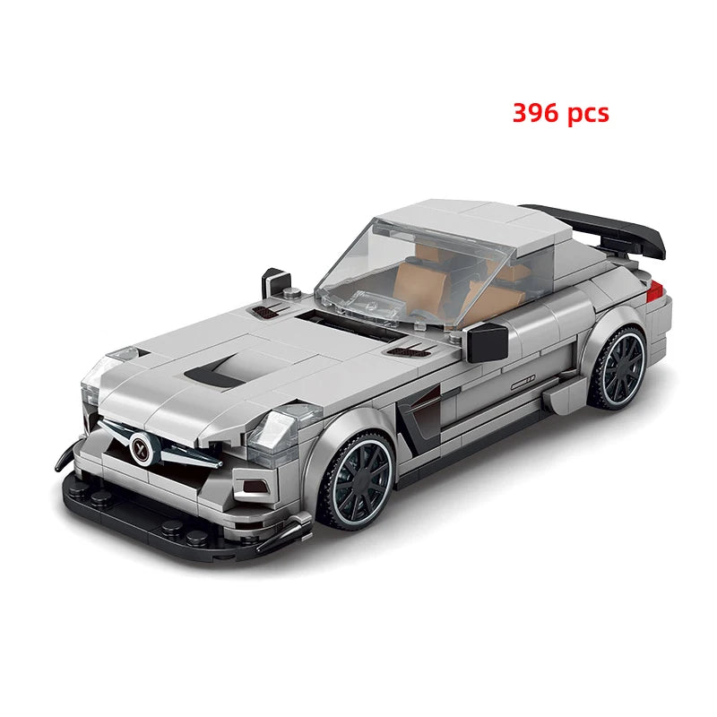 Technical Car City Speed  Racing Car Building Blocks Sports Car Garage Carro Rennau Voiture MOC Creative Vehicle Toys