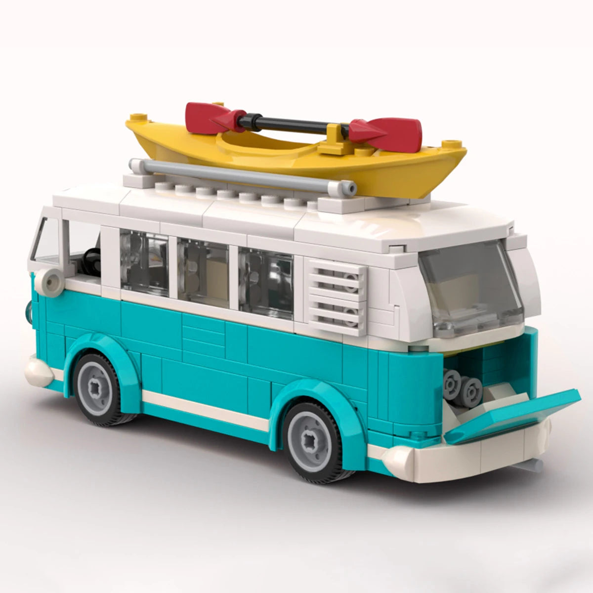 MOC Technical Car T1 Camper Van Vehicle 309PCS Model Building Blocks Toys For Children Toy Kids Gifts City Car Bricks