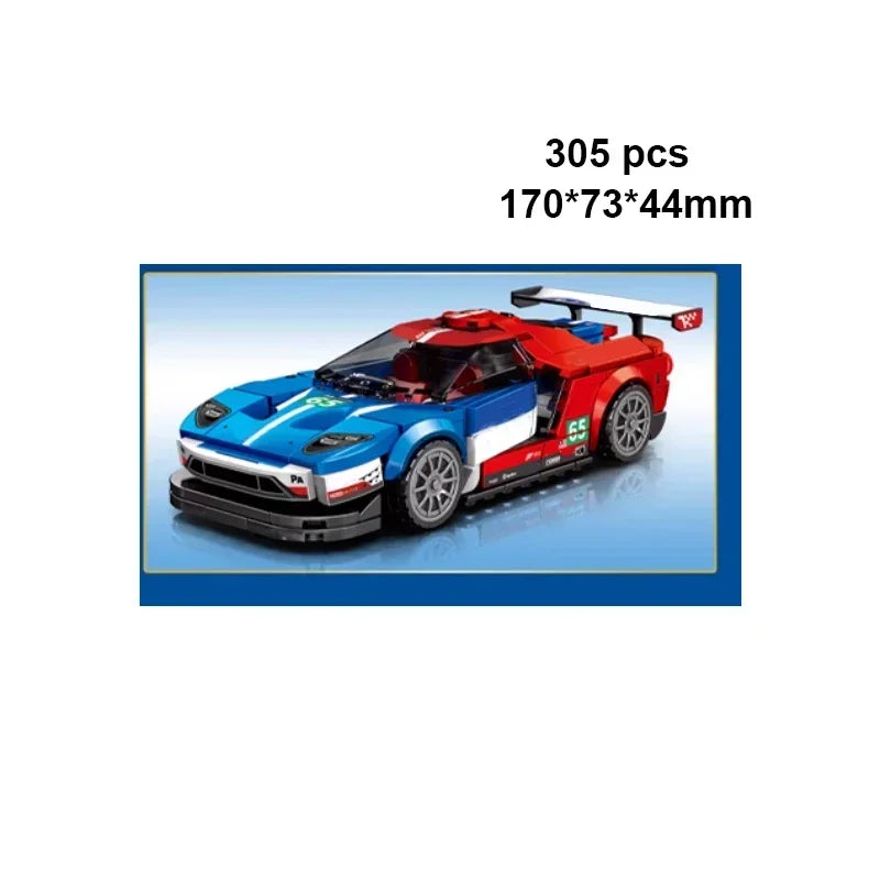 Technical Car City Speed  Racing Car Building Blocks Sports Car Garage Carro Rennau Voiture MOC Creative Vehicle Toys