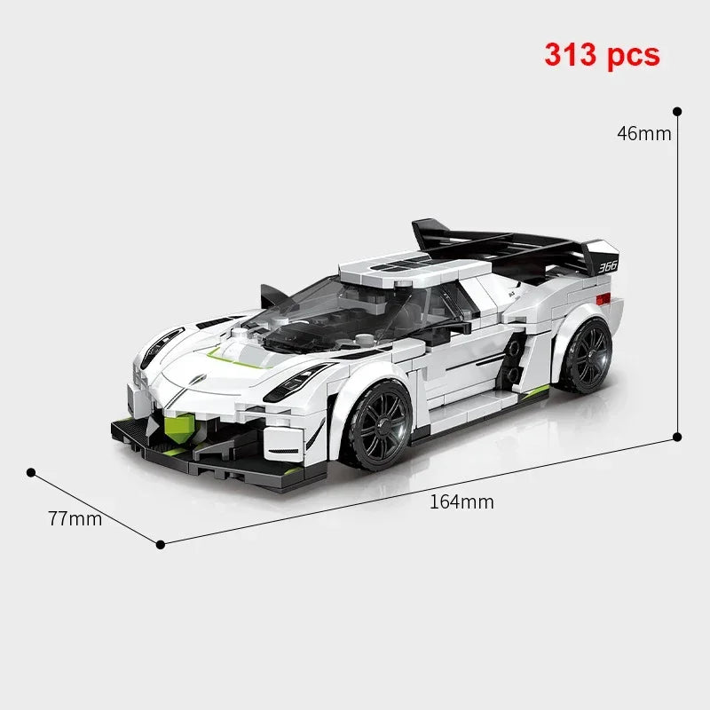 Technical Car City Speed  Racing Car Building Blocks Sports Car Garage Carro Rennau Voiture MOC Creative Vehicle Toys