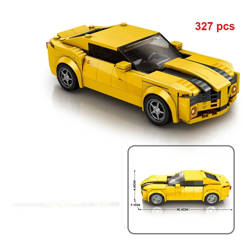 Technical Car City Speed  Racing Car Building Blocks Sports Car Garage Carro Rennau Voiture MOC Creative Vehicle Toys