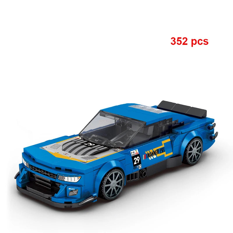 Technical Car City Speed  Racing Car Building Blocks Sports Car Garage Carro Rennau Voiture MOC Creative Vehicle Toys