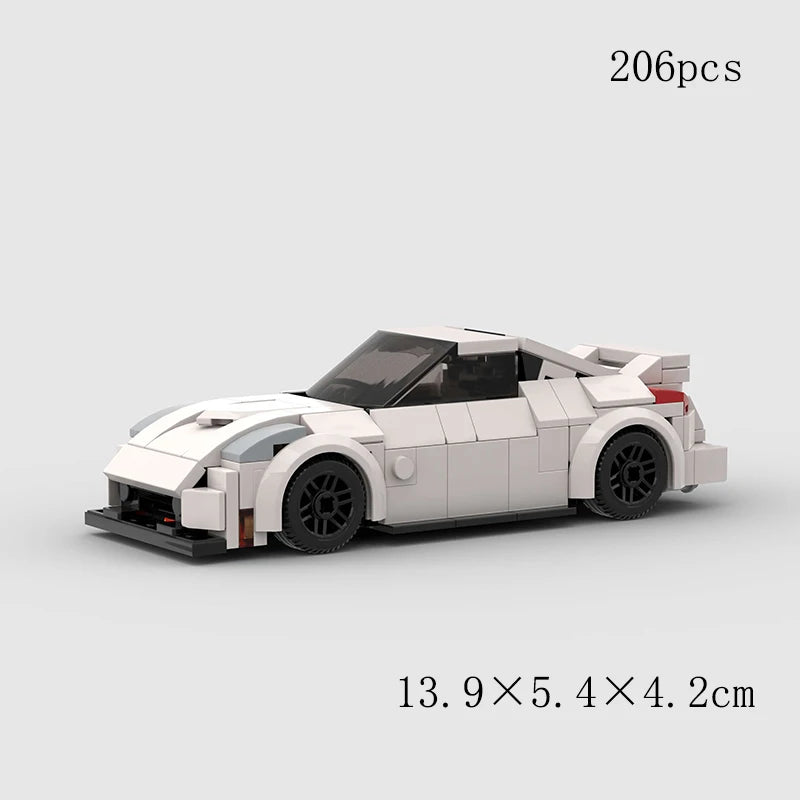 MOC Speed Racing Car City Sports Model Building Blocks DIY Brick Classic Rally Super Racer Vehicles Christmas gift Technical Toy