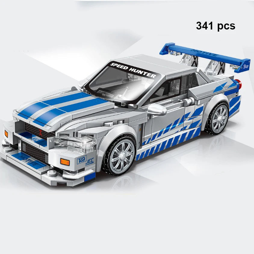 Technical Car City Speed  Racing Car Building Blocks Sports Car Garage Carro Rennau Voiture MOC Creative Vehicle Toys