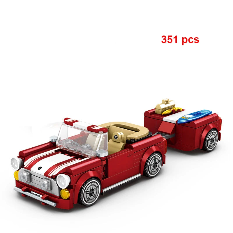 Technical Car City Speed  Racing Car Building Blocks Sports Car Garage Carro Rennau Voiture MOC Creative Vehicle Toys