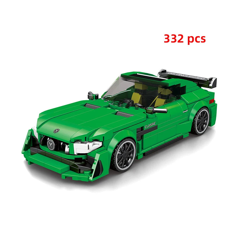 Technical Car City Speed  Racing Car Building Blocks Sports Car Garage Carro Rennau Voiture MOC Creative Vehicle Toys