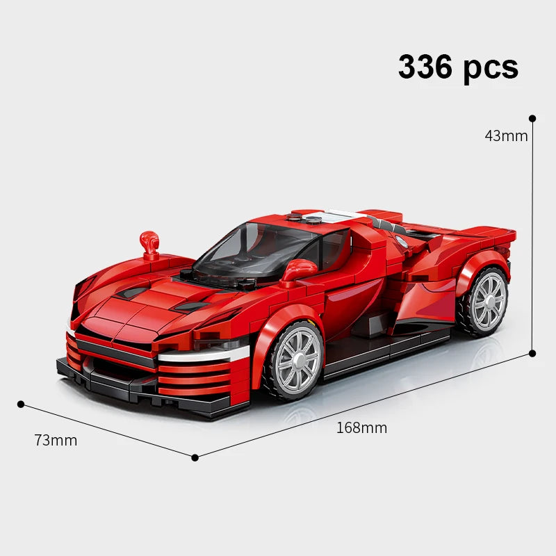 Technical Car City Speed  Racing Car Building Blocks Sports Car Garage Carro Rennau Voiture MOC Creative Vehicle Toys