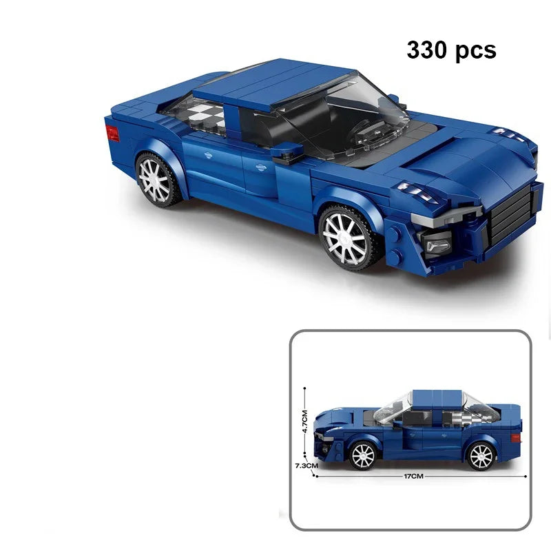 Technical Car City Speed  Racing Car Building Blocks Sports Car Garage Carro Rennau Voiture MOC Creative Vehicle Toys