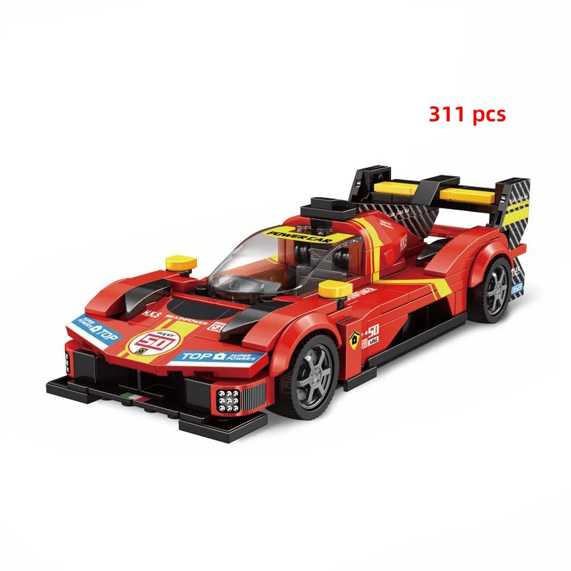 Technical Car City Speed  Racing Car Building Blocks Sports Car Garage Carro Rennau Voiture MOC Creative Vehicle Toys