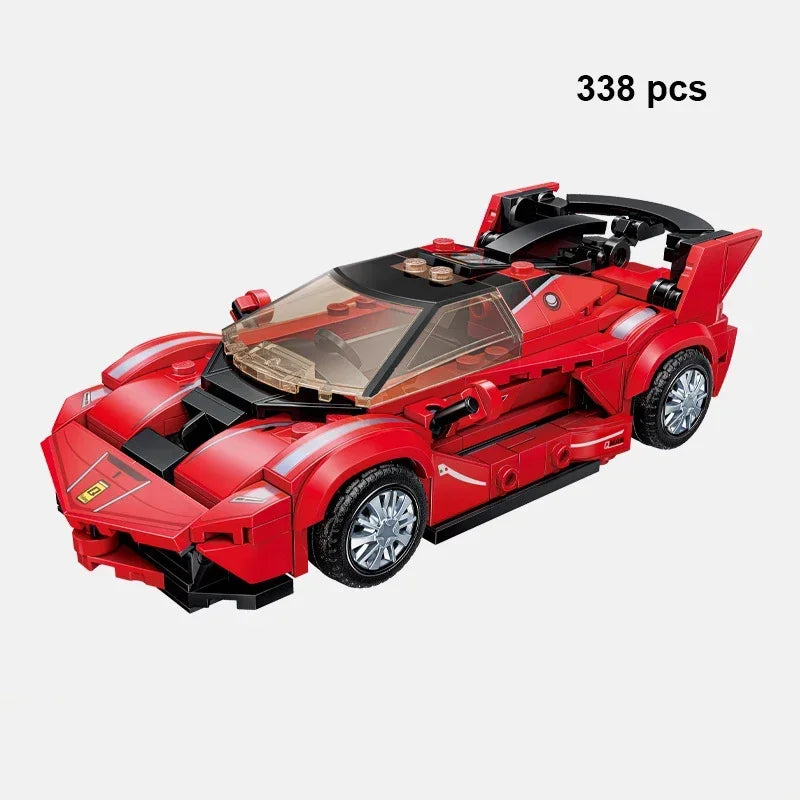 Technical Car City Speed  Racing Car Building Blocks Sports Car Garage Carro Rennau Voiture MOC Creative Vehicle Toys