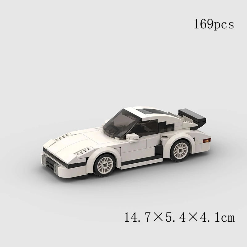 MOC Speed Racing Car City Sports Model Building Blocks DIY Brick Classic Rally Super Racer Vehicles Christmas gift Technical Toy