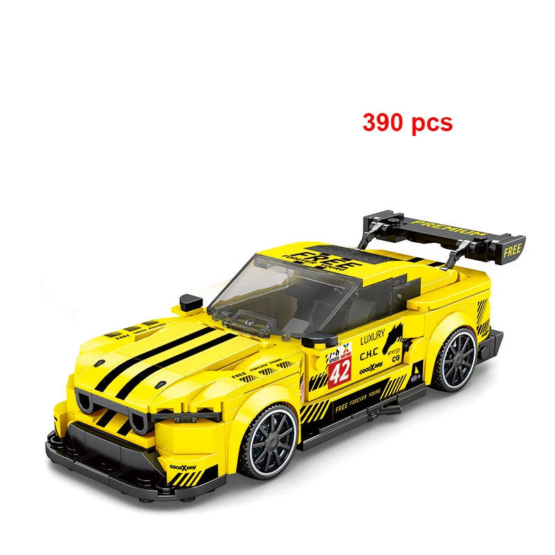 Technical Car City Speed  Racing Car Building Blocks Sports Car Garage Carro Rennau Voiture MOC Creative Vehicle Toys