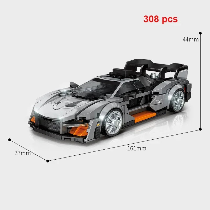 Technical Car City Speed  Racing Car Building Blocks Sports Car Garage Carro Rennau Voiture MOC Creative Vehicle Toys