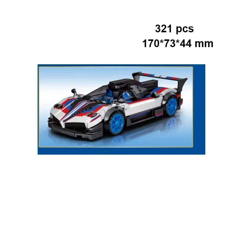 Technical Car City Speed  Racing Car Building Blocks Sports Car Garage Carro Rennau Voiture MOC Creative Vehicle Toys