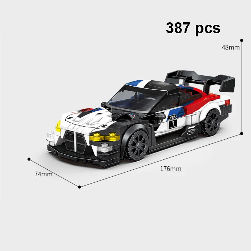 Technical Car City Speed  Racing Car Building Blocks Sports Car Garage Carro Rennau Voiture MOC Creative Vehicle Toys