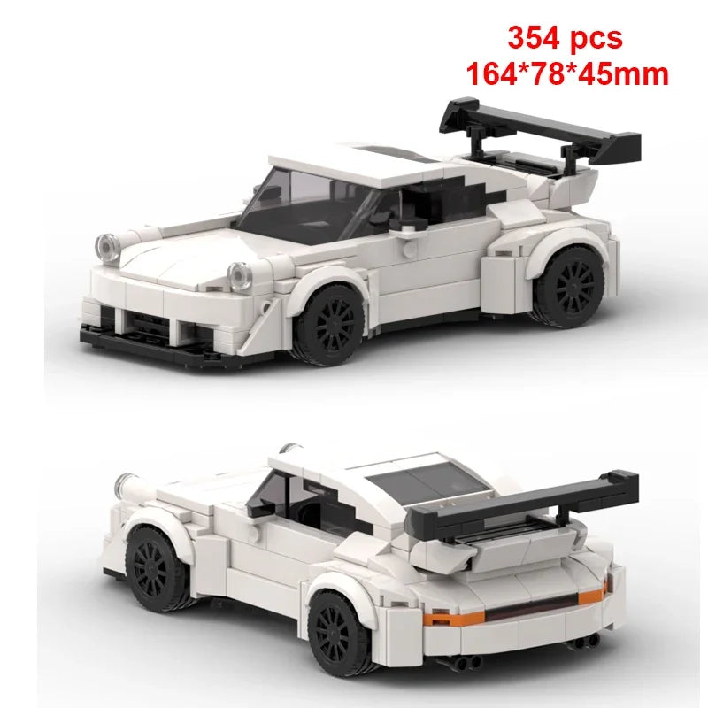 Technical Car City Speed  Racing Car Building Blocks Sports Car Garage Carro Rennau Voiture MOC Creative Vehicle Toys