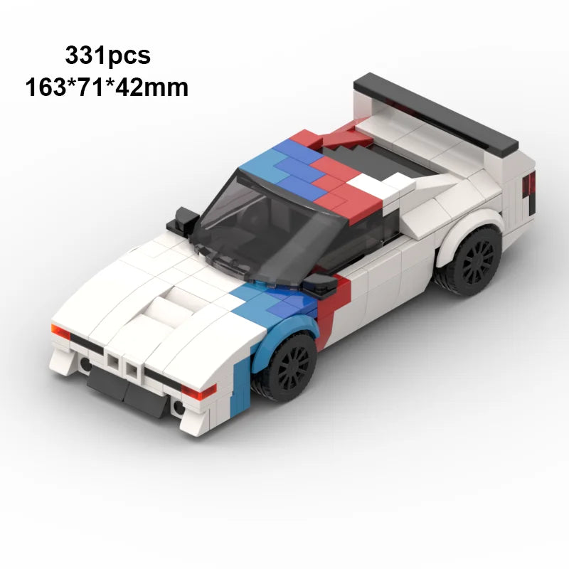 Technical Car City Speed  Racing Car Building Blocks Sports Car Garage Carro Rennau Voiture MOC Creative Vehicle Toys