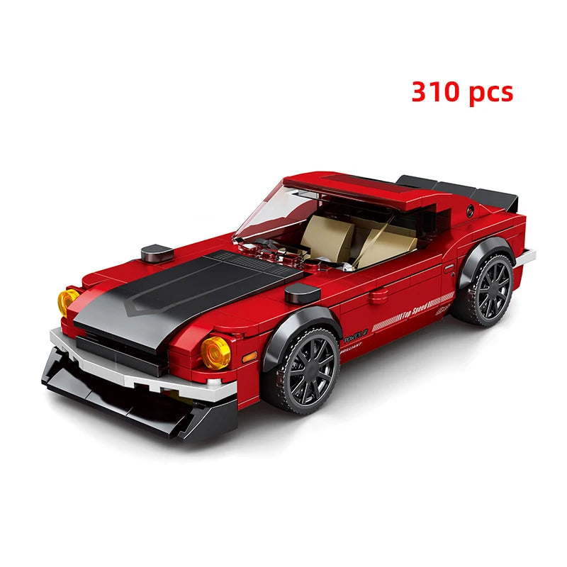 Technical Car City Speed  Racing Car Building Blocks Sports Car Garage Carro Rennau Voiture MOC Creative Vehicle Toys