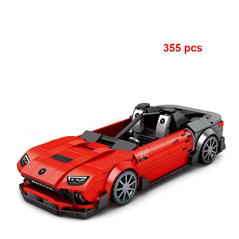 Technical Car City Speed  Racing Car Building Blocks Sports Car Garage Carro Rennau Voiture MOC Creative Vehicle Toys